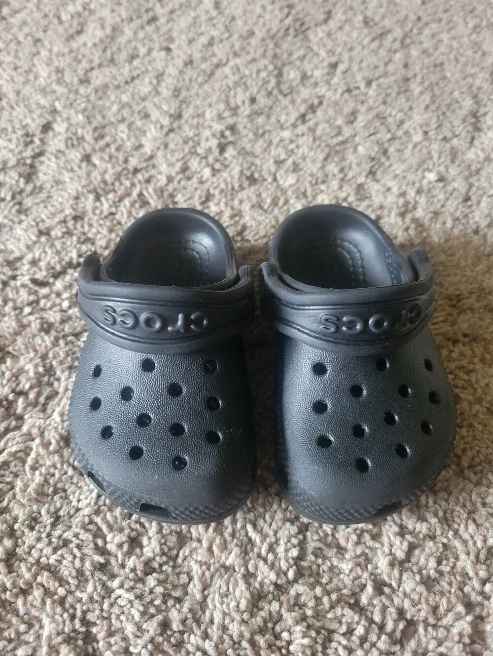 Crocs Black Size C4 Infant Shoes